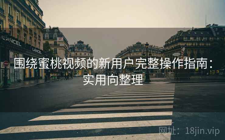 围绕蜜桃视频的新用户完整操作指南：实用向整理